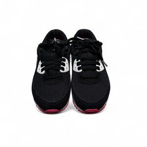 Rare Nike Air Max 90 Black Metallic Silver Pink Blast, Women's Size 6